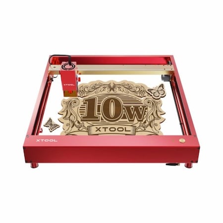 Xtool Desktop laser cutter and engraver, D1 Pro 10W deluxe kit, Working Area: 16.93x15.75 inches MXD-K001-004